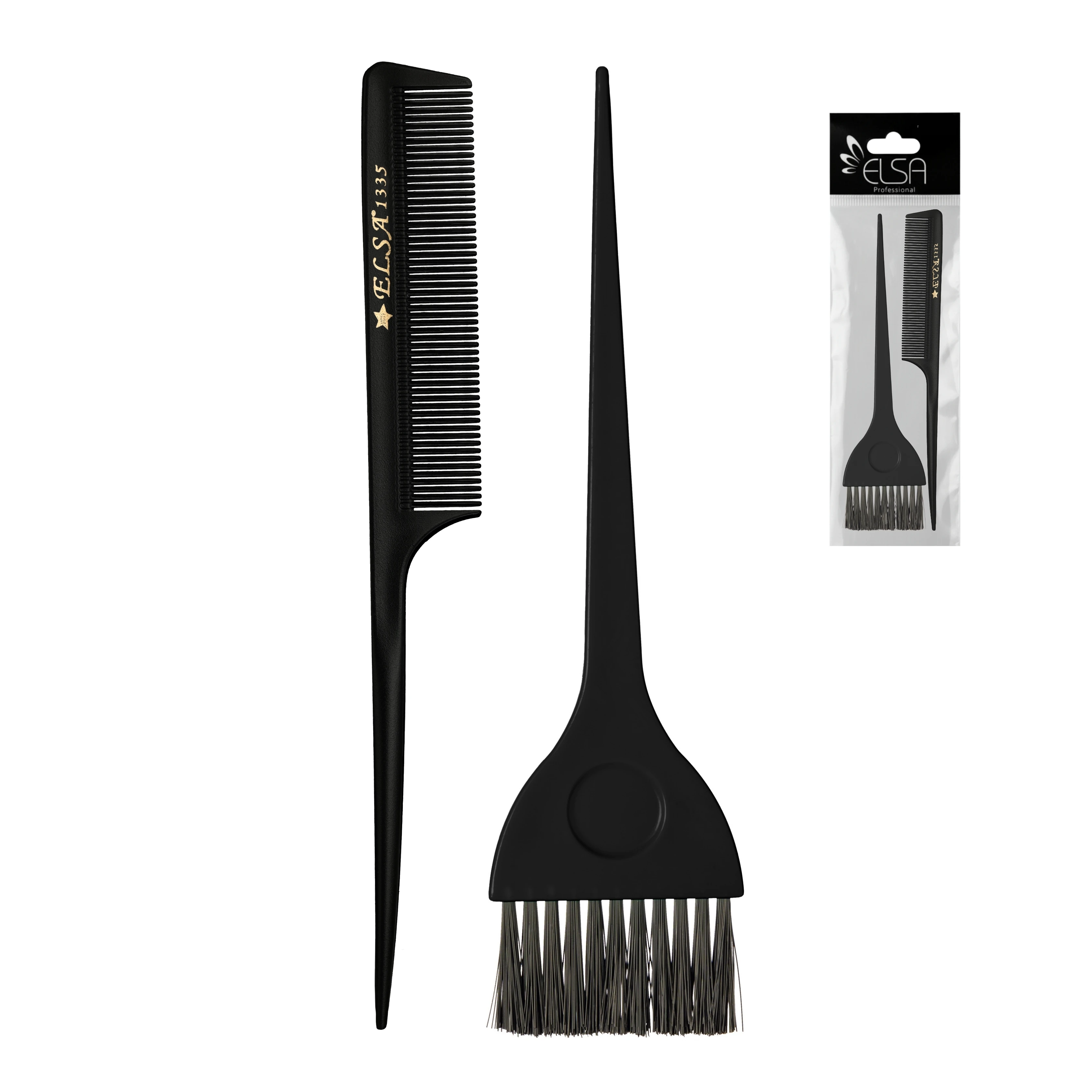 Çivit Saç Boya Fırçası Ve Krepe Tarak